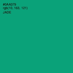 #0AA379 - Jade Color Image