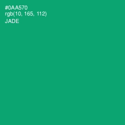 #0AA570 - Jade Color Image