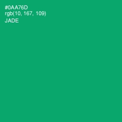 #0AA76D - Jade Color Image