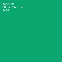 #0AA770 - Jade Color Image