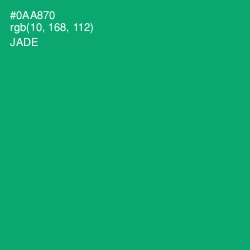 #0AA870 - Jade Color Image