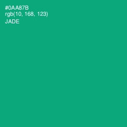 #0AA87B - Jade Color Image