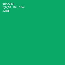 #0AA968 - Jade Color Image