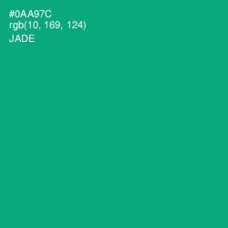 #0AA97C - Jade Color Image