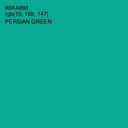 #0AA993 - Persian Green Color Image