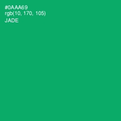 #0AAA69 - Jade Color Image