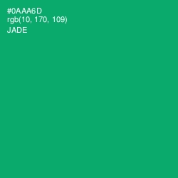 #0AAA6D - Jade Color Image