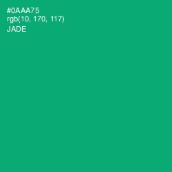 #0AAA75 - Jade Color Image