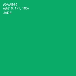 #0AAB69 - Jade Color Image