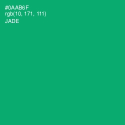 #0AAB6F - Jade Color Image