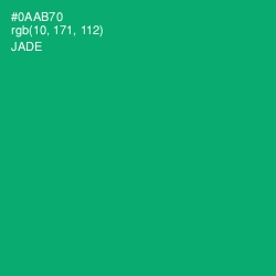 #0AAB70 - Jade Color Image