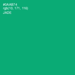 #0AAB74 - Jade Color Image