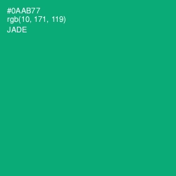 #0AAB77 - Jade Color Image