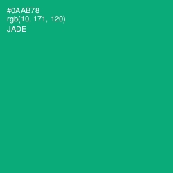 #0AAB78 - Jade Color Image