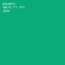 #0AAB79 - Jade Color Image