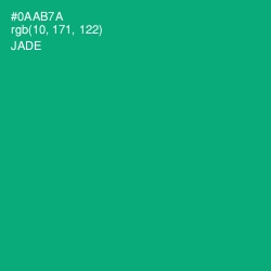 #0AAB7A - Jade Color Image