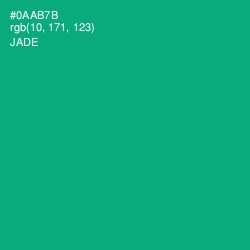 #0AAB7B - Jade Color Image