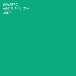 #0AAB7C - Jade Color Image