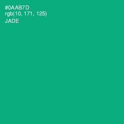 #0AAB7D - Jade Color Image