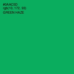 #0AAC5D - Green Haze Color Image