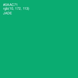 #0AAC71 - Jade Color Image