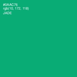 #0AAC76 - Jade Color Image