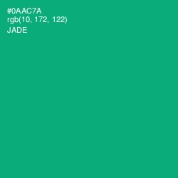 #0AAC7A - Jade Color Image