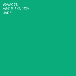 #0AAC7B - Jade Color Image