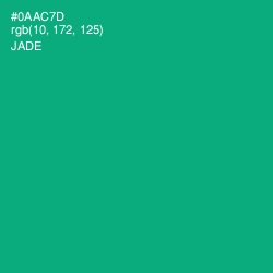 #0AAC7D - Jade Color Image