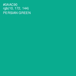 #0AAC90 - Persian Green Color Image