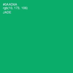 #0AAD6A - Jade Color Image