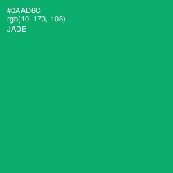 #0AAD6C - Jade Color Image