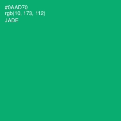 #0AAD70 - Jade Color Image
