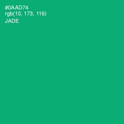 #0AAD74 - Jade Color Image