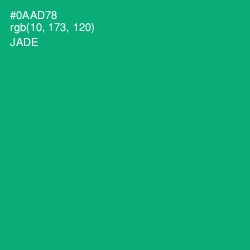 #0AAD78 - Jade Color Image