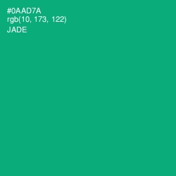 #0AAD7A - Jade Color Image