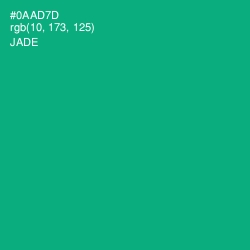 #0AAD7D - Jade Color Image