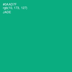 #0AAD7F - Jade Color Image