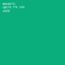 #0AAE7C - Jade Color Image