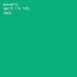 #0AAE7D - Jade Color Image