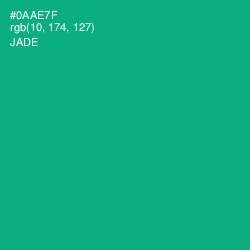 #0AAE7F - Jade Color Image