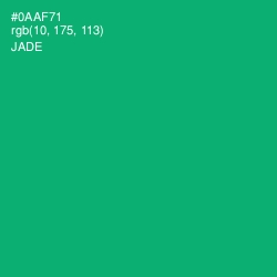 #0AAF71 - Jade Color Image