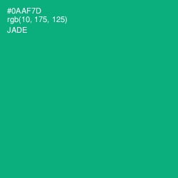 #0AAF7D - Jade Color Image