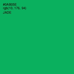 #0AB05E - Jade Color Image