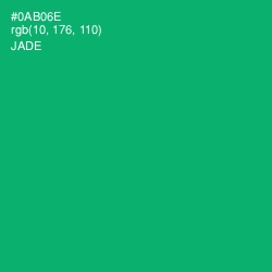 #0AB06E - Jade Color Image
