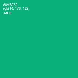 #0AB07A - Jade Color Image