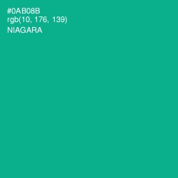 #0AB08B - Niagara Color Image