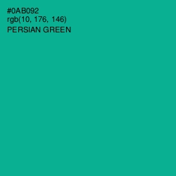 #0AB092 - Persian Green Color Image