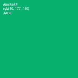 #0AB16E - Jade Color Image