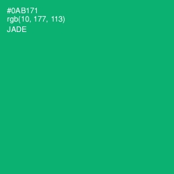 #0AB171 - Jade Color Image